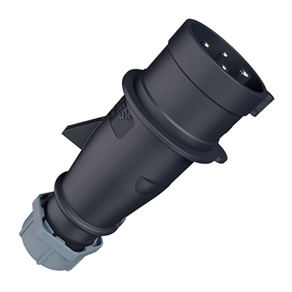 ENCHUFE INDUSTRIAL TRIFASICO (3P+T) 32AMP 500V NEGRO IP44 MENNEKES