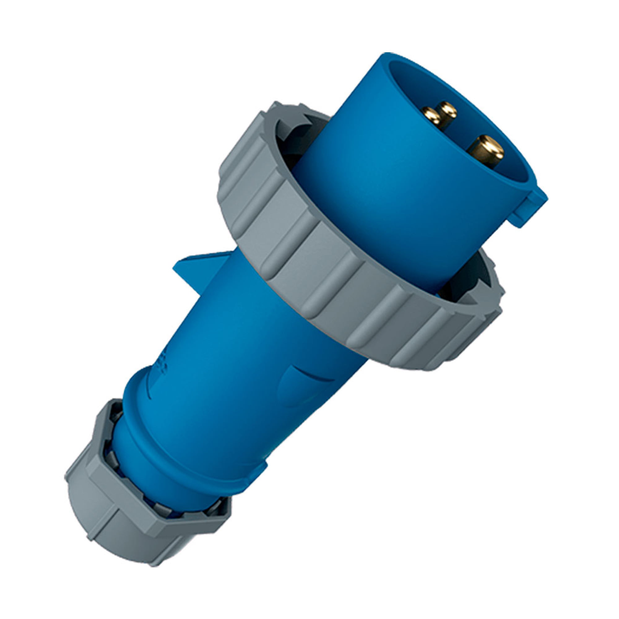 ENCHUFE INDUSTRIAL MONOFASICO (2P+T) 16AMP 250V AZUL IP67 MENNEKES