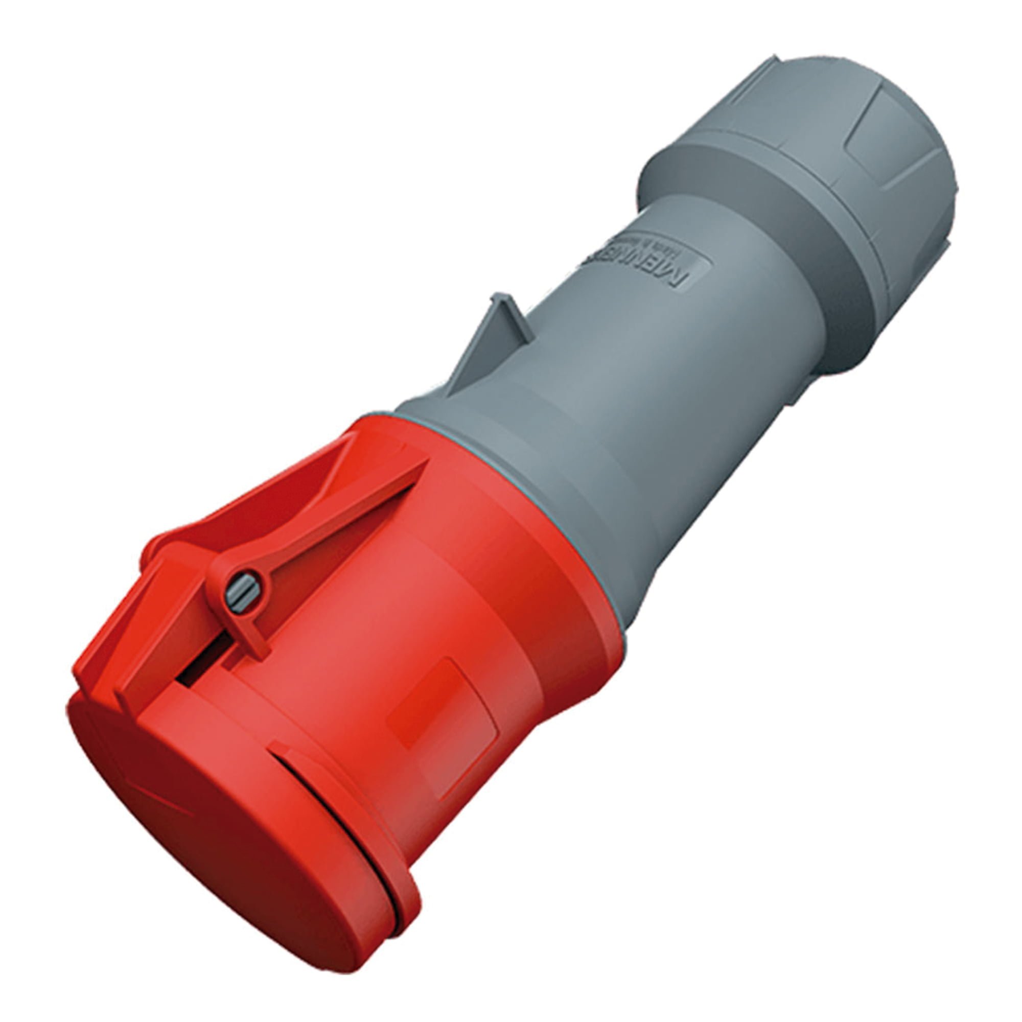 TOMA AEREO INDUSTRIAL TRIFASICO (3P+T) 63AMP 415V ROJO IP44 MENNEKES