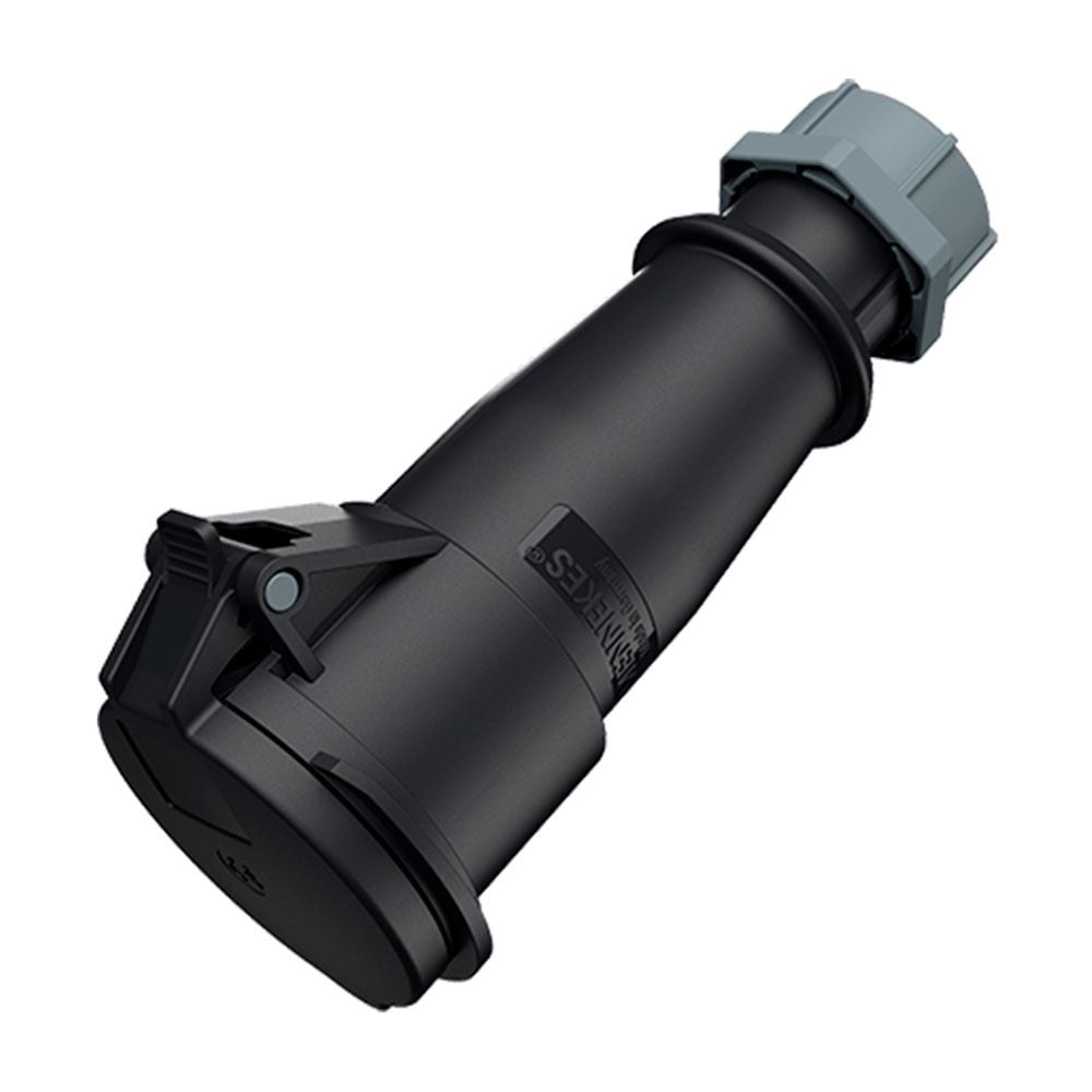 TOMA AEREO INDUSTRIAL TRIFASICO (3P+T) 32AMP 500V NEGRO IP44 MENNEKES